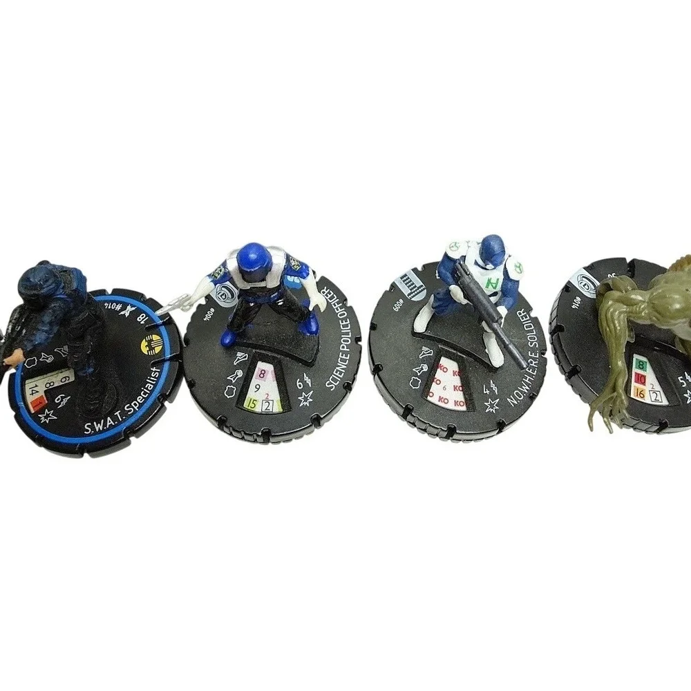 HeroClix Police SWAT Nowhere Soldier Dagon Figure Lot Marvel Set Game Miniatures